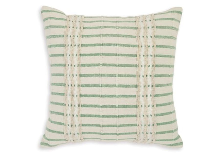 Signature Design by Ashley Rowton Pillow, Square, Green & White