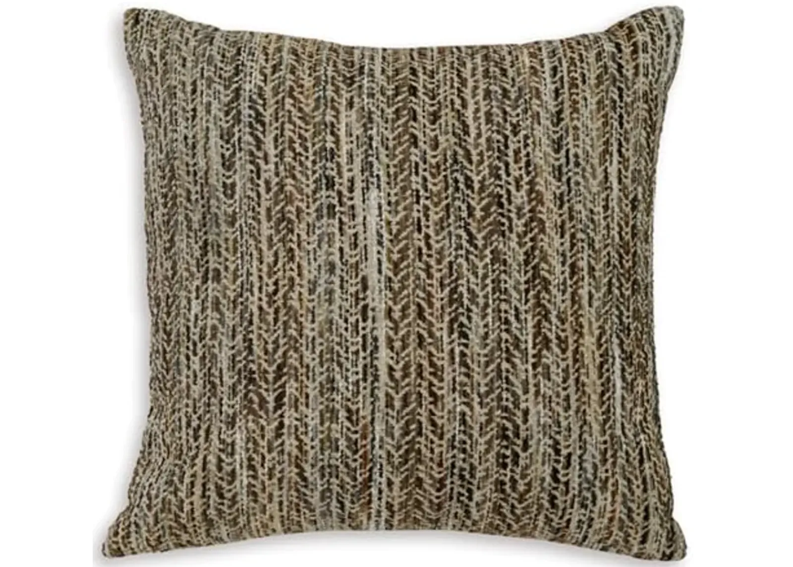 Signature Design by Ashley Jayner Pillow, Square, Dark Brown & Beige