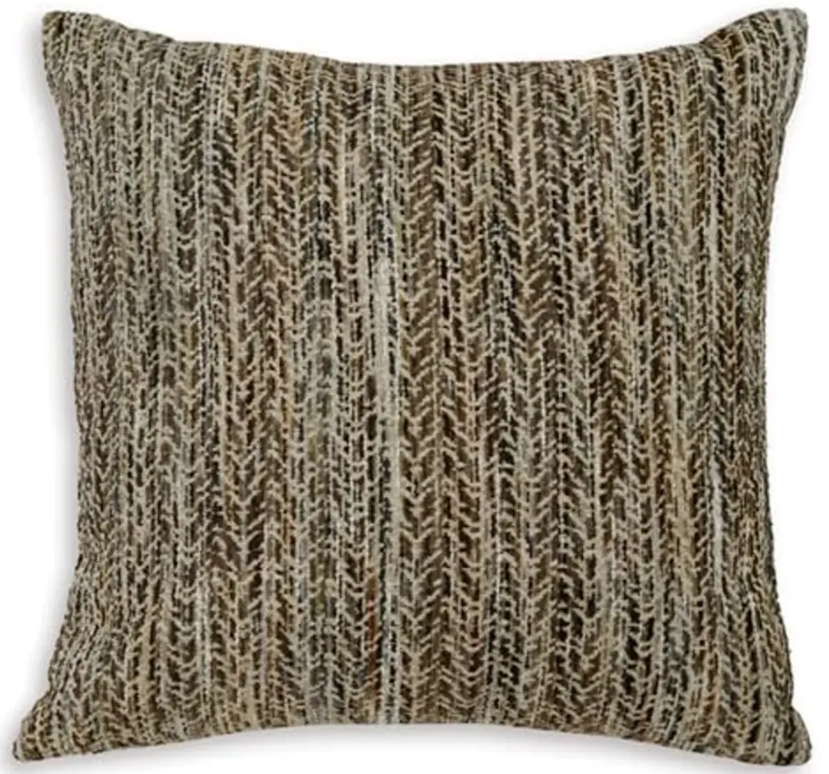 Signature Design by Ashley Jayner Pillow, Square, Dark Brown & Beige