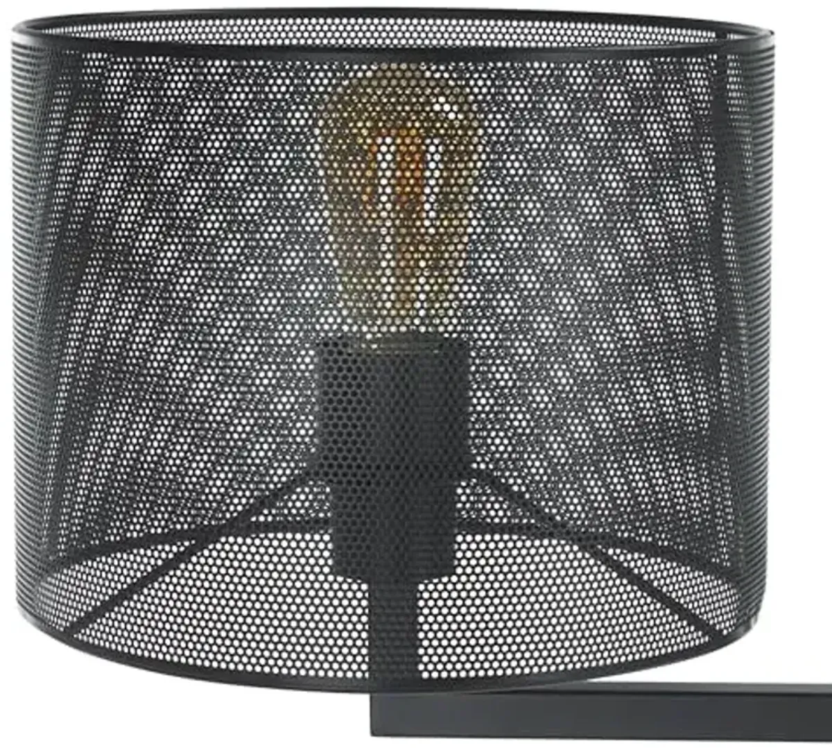 SAFAVIEH Couture Lighting Collection Zachaeus Industrial Black Metal Mesh 6-Light Hanging Adjustable Chandelier Light Fixture (LED Bulbs Included)