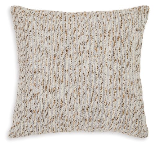 Signature Design by Ashley Abler Pillow, Square, White & Light Gray