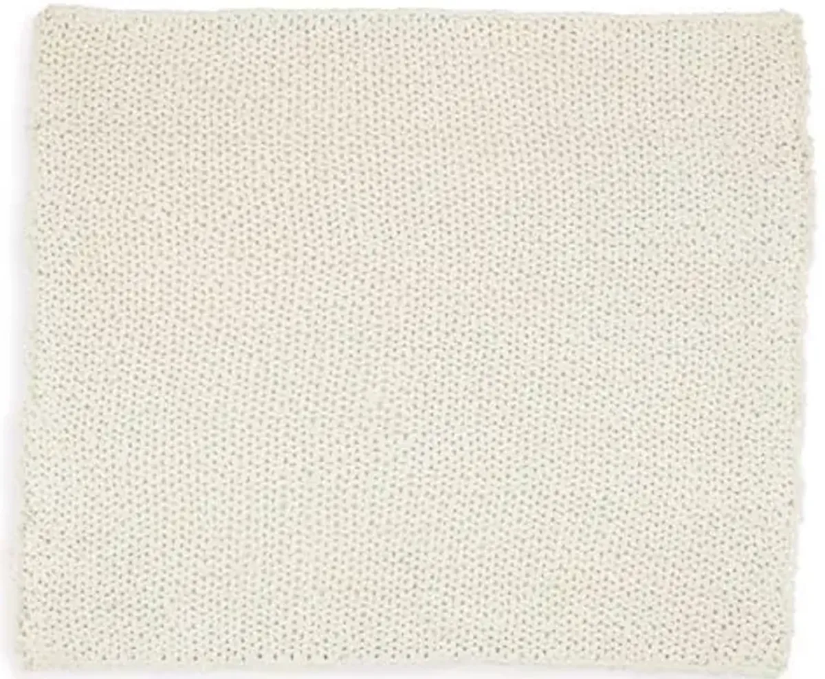 Signature Design by Ashley Chaddon Coastal Hand Knitted Throw, Beige