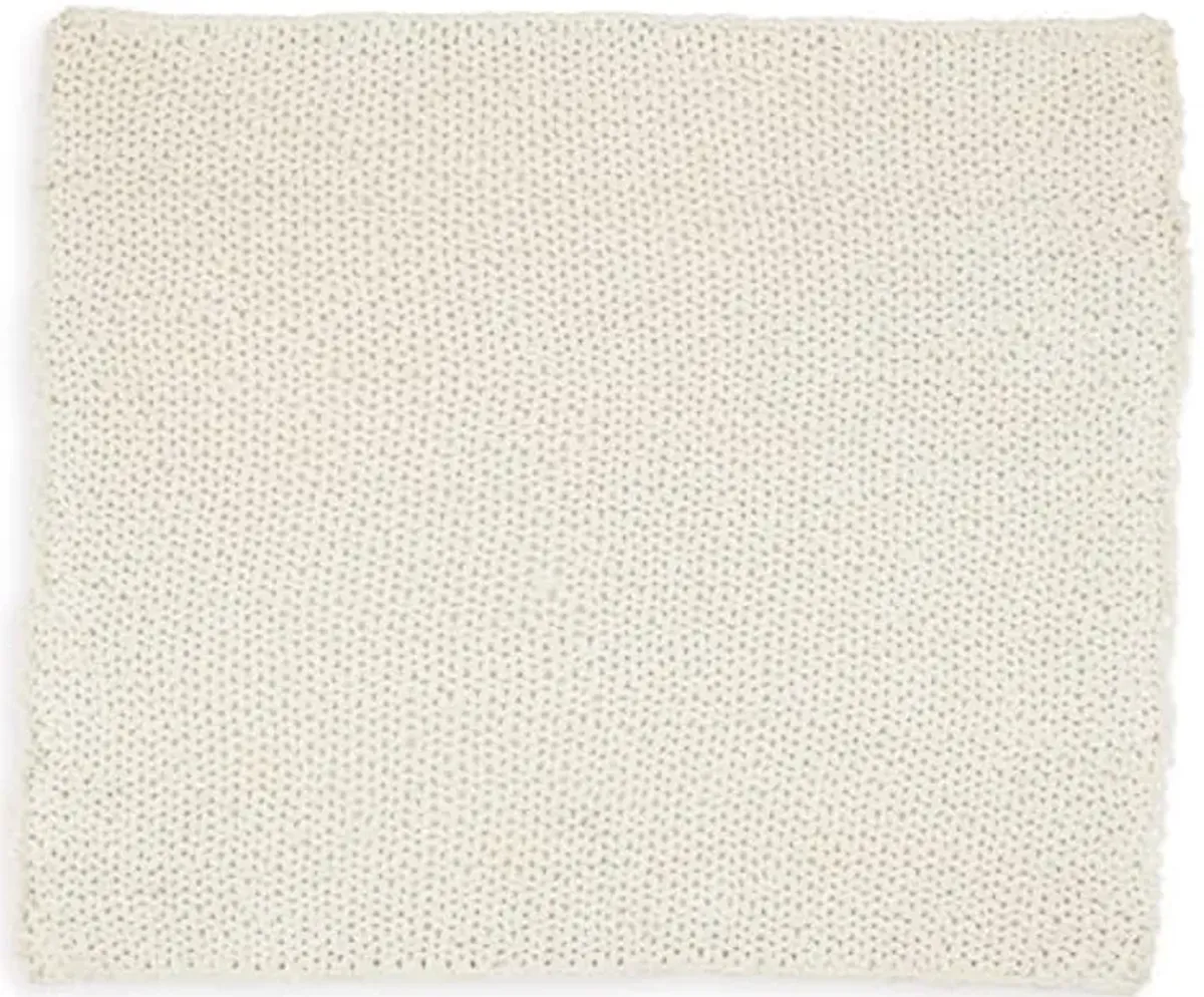 Signature Design by Ashley Chaddon Coastal Hand Knitted Throw, Beige