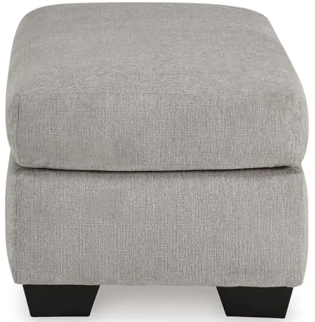 Signature Design by Ashley Avenal Park Casual Upholstered Ottoman, Light Gray