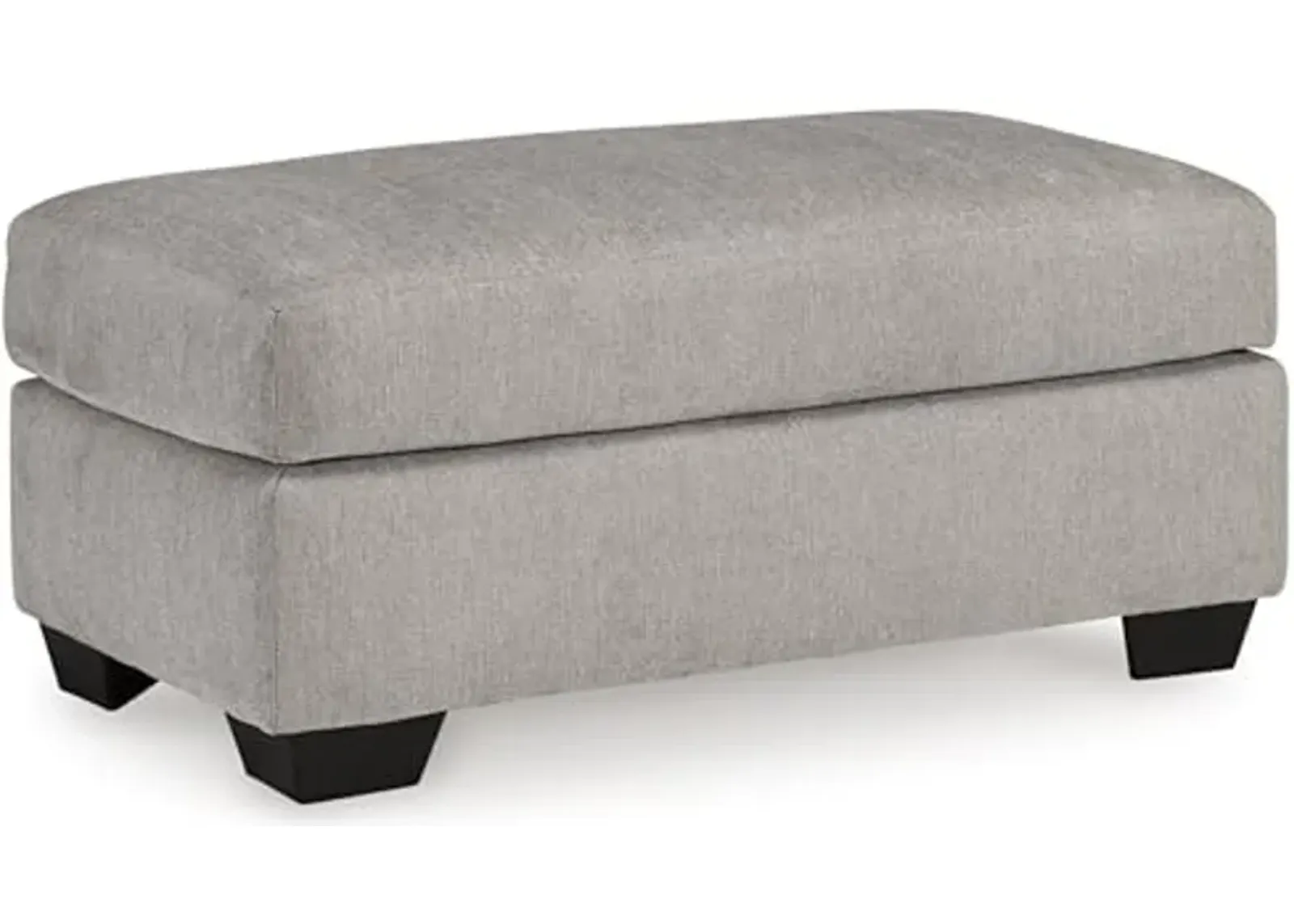 Signature Design by Ashley Avenal Park Casual Upholstered Ottoman, Light Gray