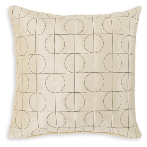 Signature Design by Ashley Kydner Pillow, Square, Beige