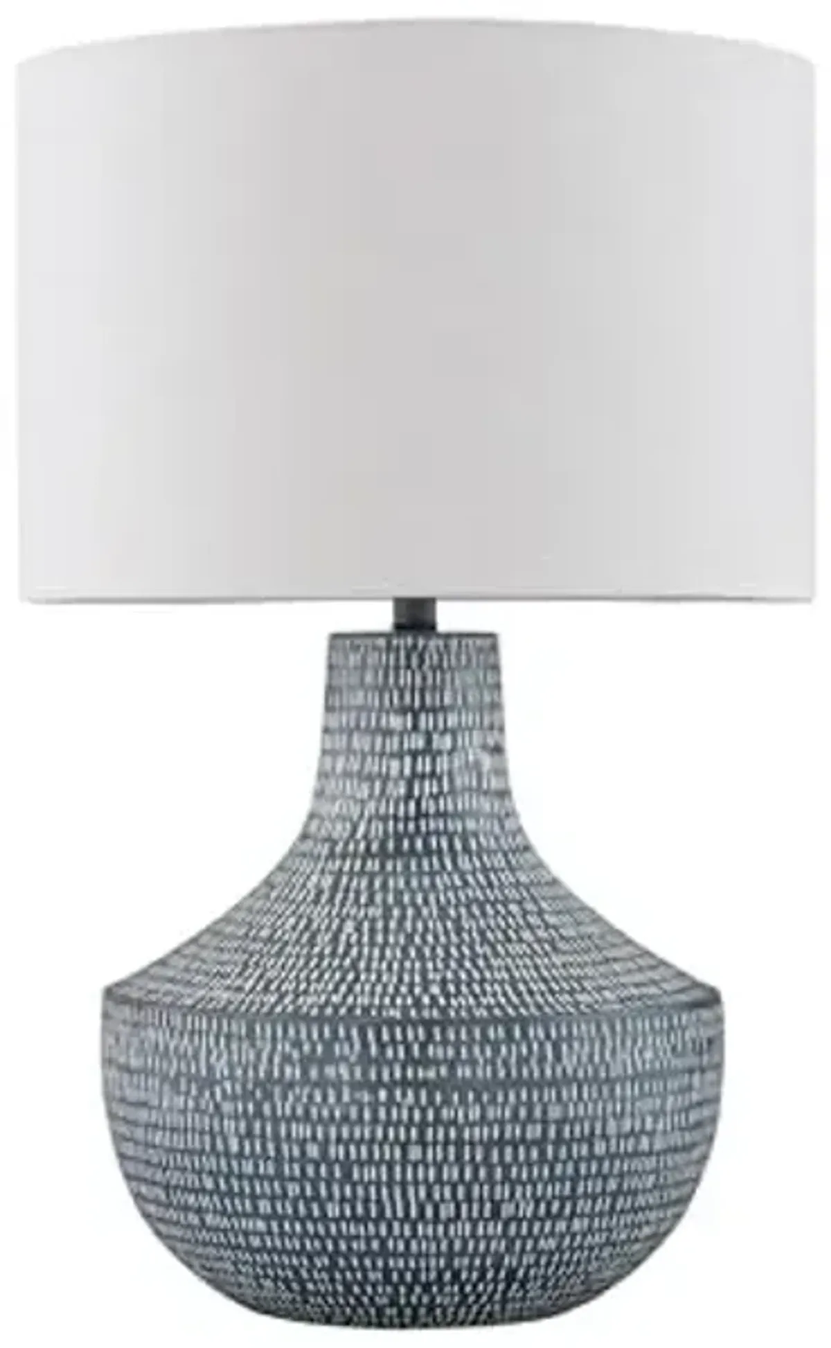 Signature Design by Ashley Schylarmont Contemporary Aluminum Table Lamp with 3-Way Switch, Gray & White