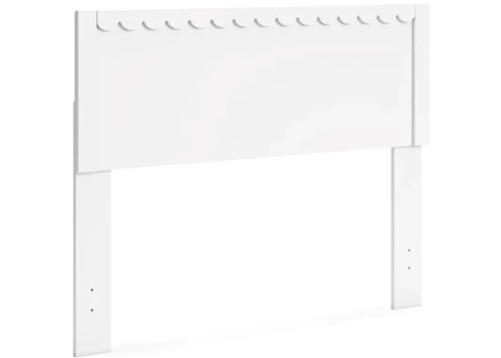 Signature Design by Ashley Hallityn Coastal Panel Headboard, Full, White