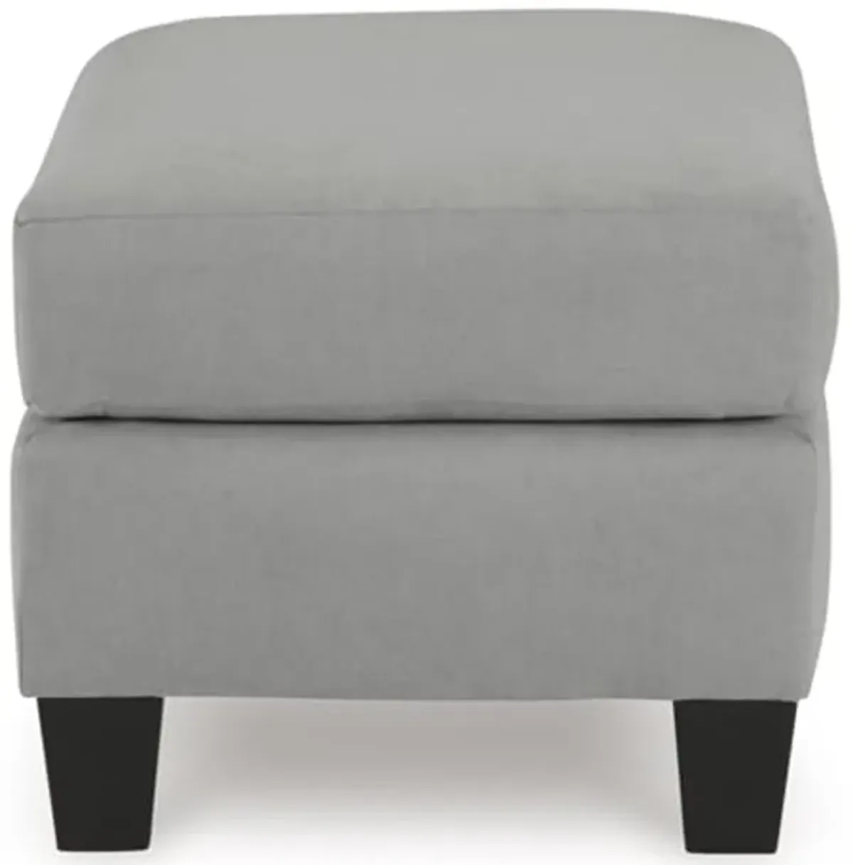 Signature Design by Ashley Adlai Casual Upholstered Ottoman, Light Gray