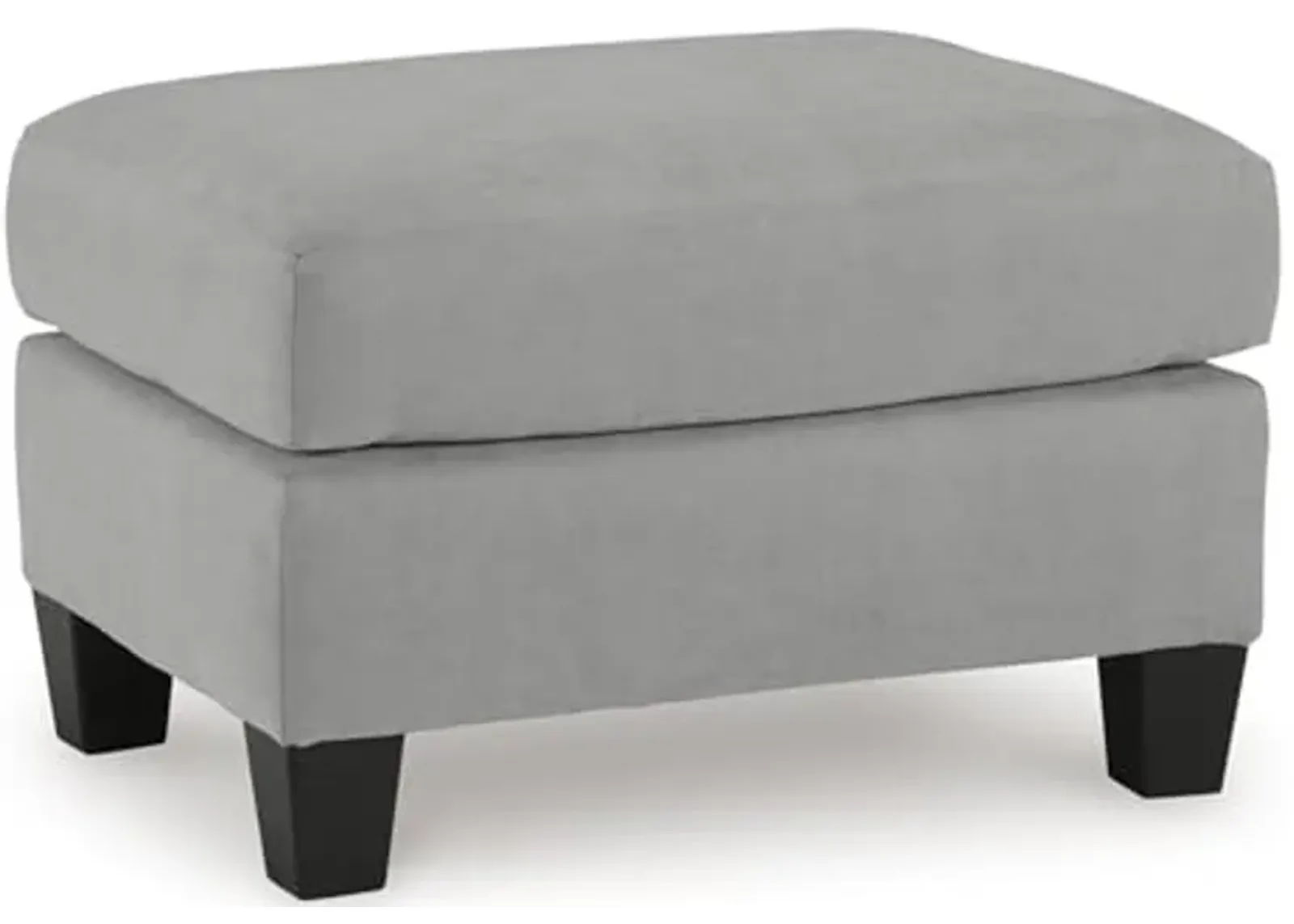 Signature Design by Ashley Adlai Casual Upholstered Ottoman, Light Gray