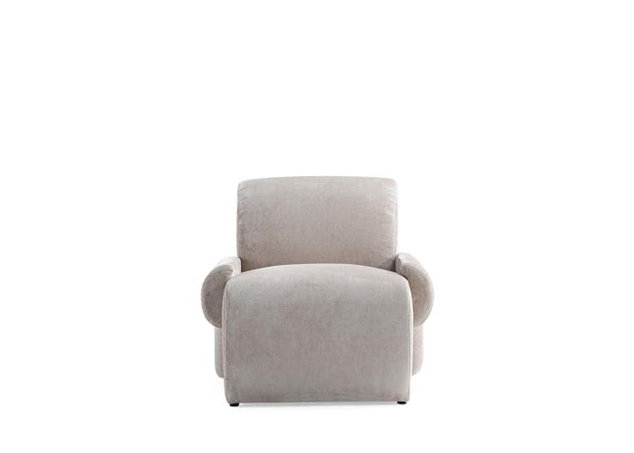 Manhattan Comfort Modern Verandah Chenille Accent Chair, Beige