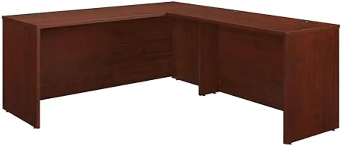 OfficeWorks by Sauder 72" x 72" L-Desk Combo, Classic Cherry Finish