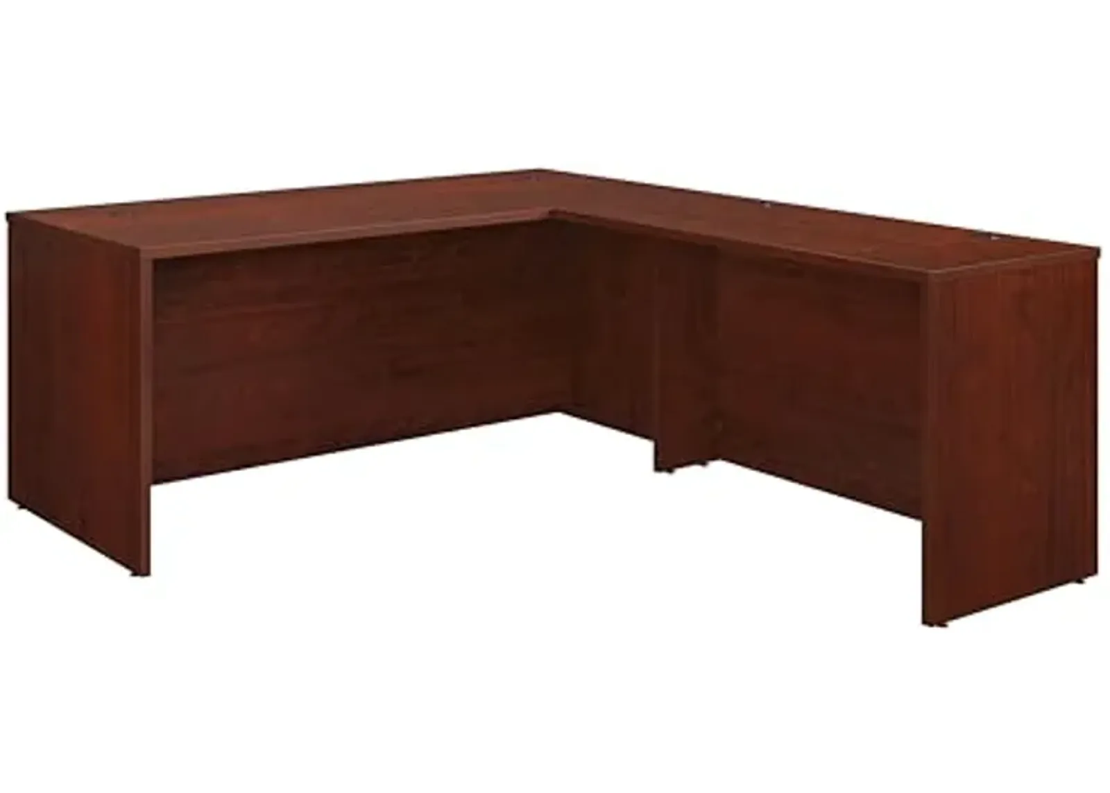 OfficeWorks by Sauder 72" x 78" L-Desk Combo, Classic Cherry Finish