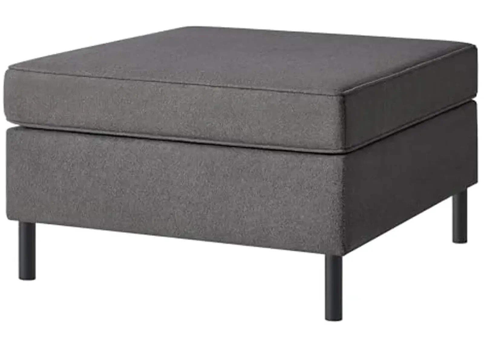 SONGMICS HOME COMBIE Collection - Ottoman Module for Modular Sofa Couch, Square Ottoman, Foot Stool, Footrest, Padded Seat, Tall Legs, Modern Style, Slate Gray ULCS603G01-3