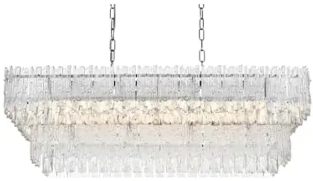Elegant Lighting Emilia 37 Inch Chandelier in Chrome