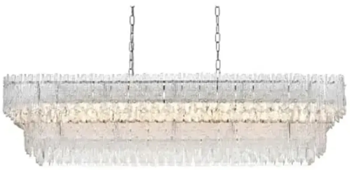 Elegant Lighting Emilia 50 inch Chandelier in Chrome