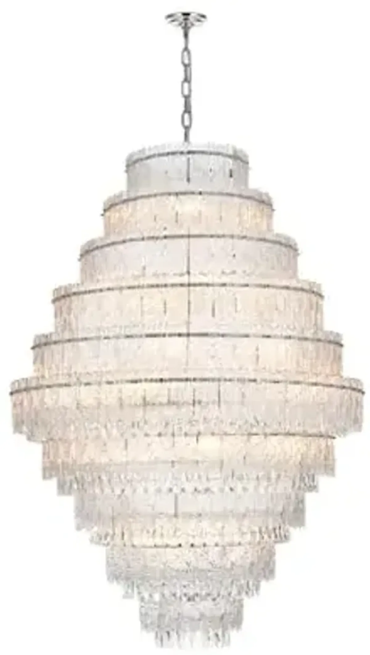 Elegant Lighting 1780D42C Emilia - 33 Light Chandelier-60 Inch Tall and 42 Inch Wide, Finish Color: Chrome