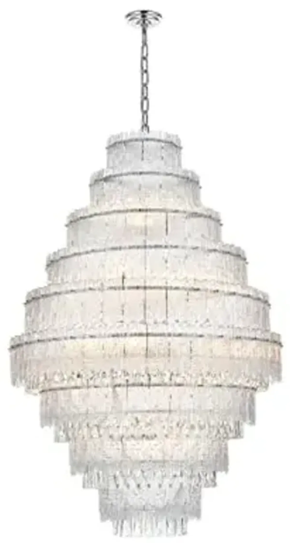 Elegant Lighting 1780D36C Emilia - 27 Light Chandelier-53.5 Inch Tall and 36 Inch Wide, Finish Color: Chrome