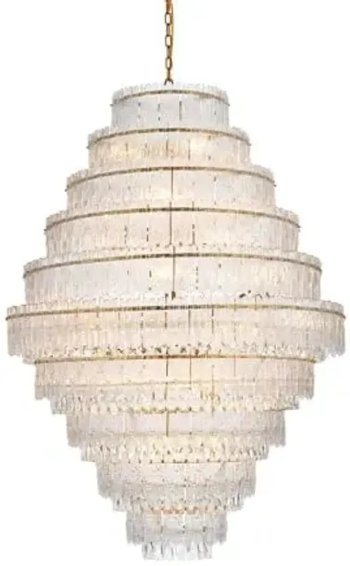 Elegant Lighting 1780D42SG Emilia - 33 Light Chandelier-60 Inch Tall and 42 Inch Wide, Finish Color: Satin Gold