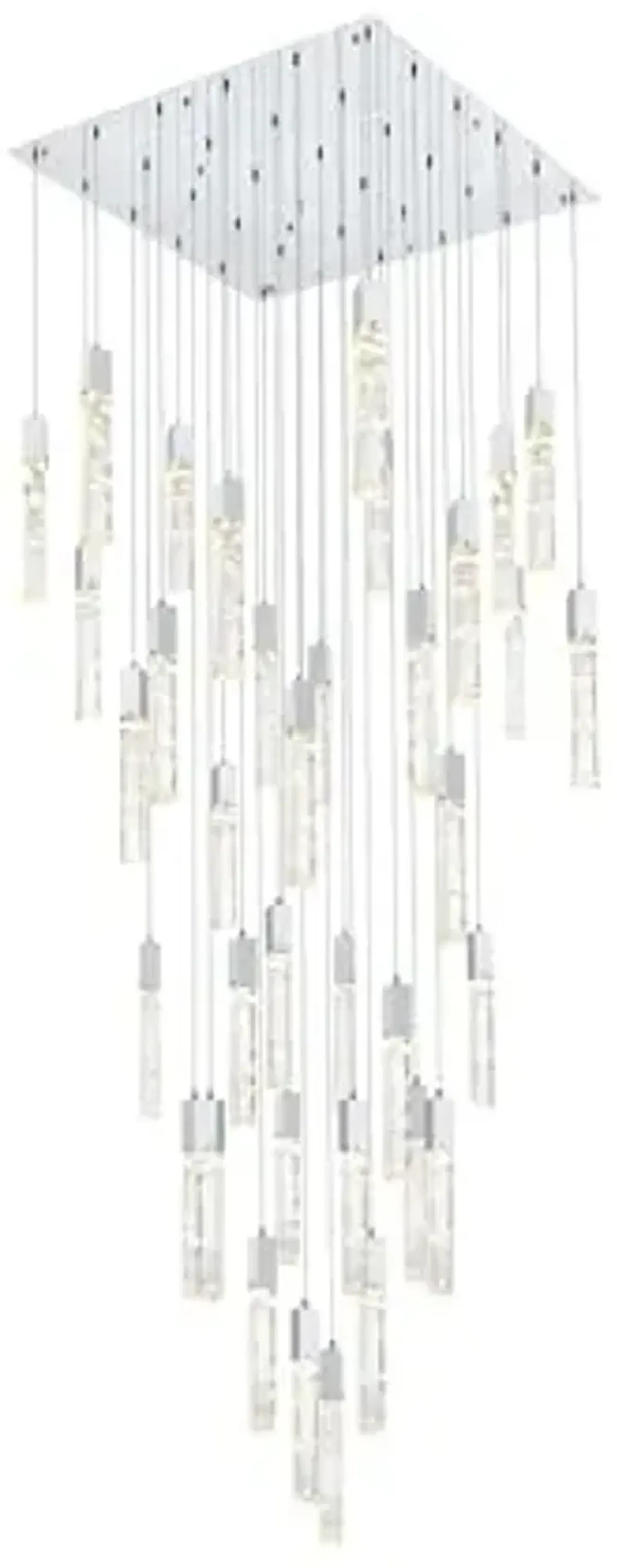 Elegant Lighting 2088G42SG Aurora - 6.5W 36 LED Chandelier-19 Inch Tall and 42 Inch Wide, Finish Color: Satin Gold