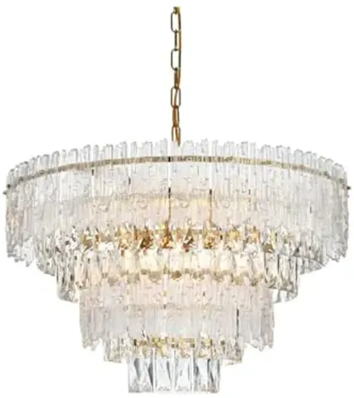 Elegant Lighting Emilia 25 Inch Chandelier in Satin Gold