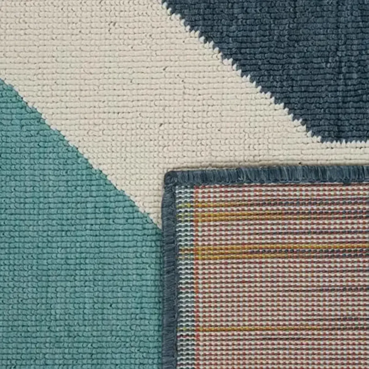 LR Home 2x3 Outdoor Area Rug for Home Decor | Modern Striped Outdoor Carpets for Patio, Backyard, Garden, Deck, Balcony, RV | Boho Farmhouse Outside Floor Mat for Beach, Courtyard | White/Multi