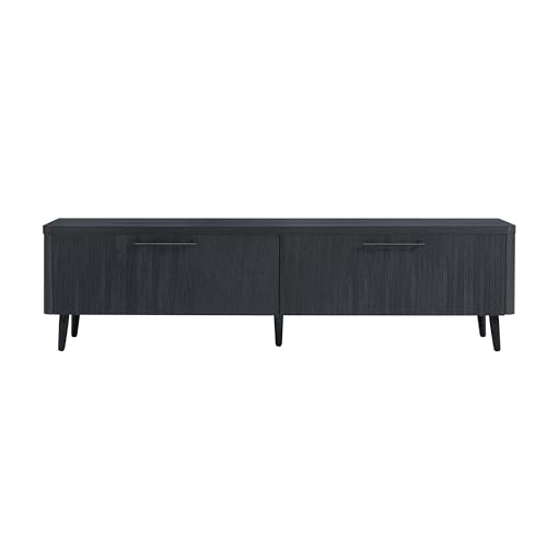 Manhattan Comfort Mid Century- Modern Jodie 68.9" TV Stand in Charcoal Grey