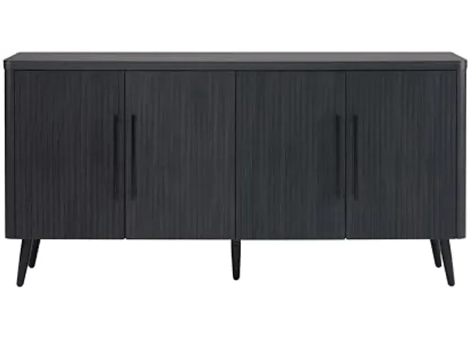 Manhattan Comfort Mid Century Modern Jodie 64.6" Sideboard in Charcoal Grey