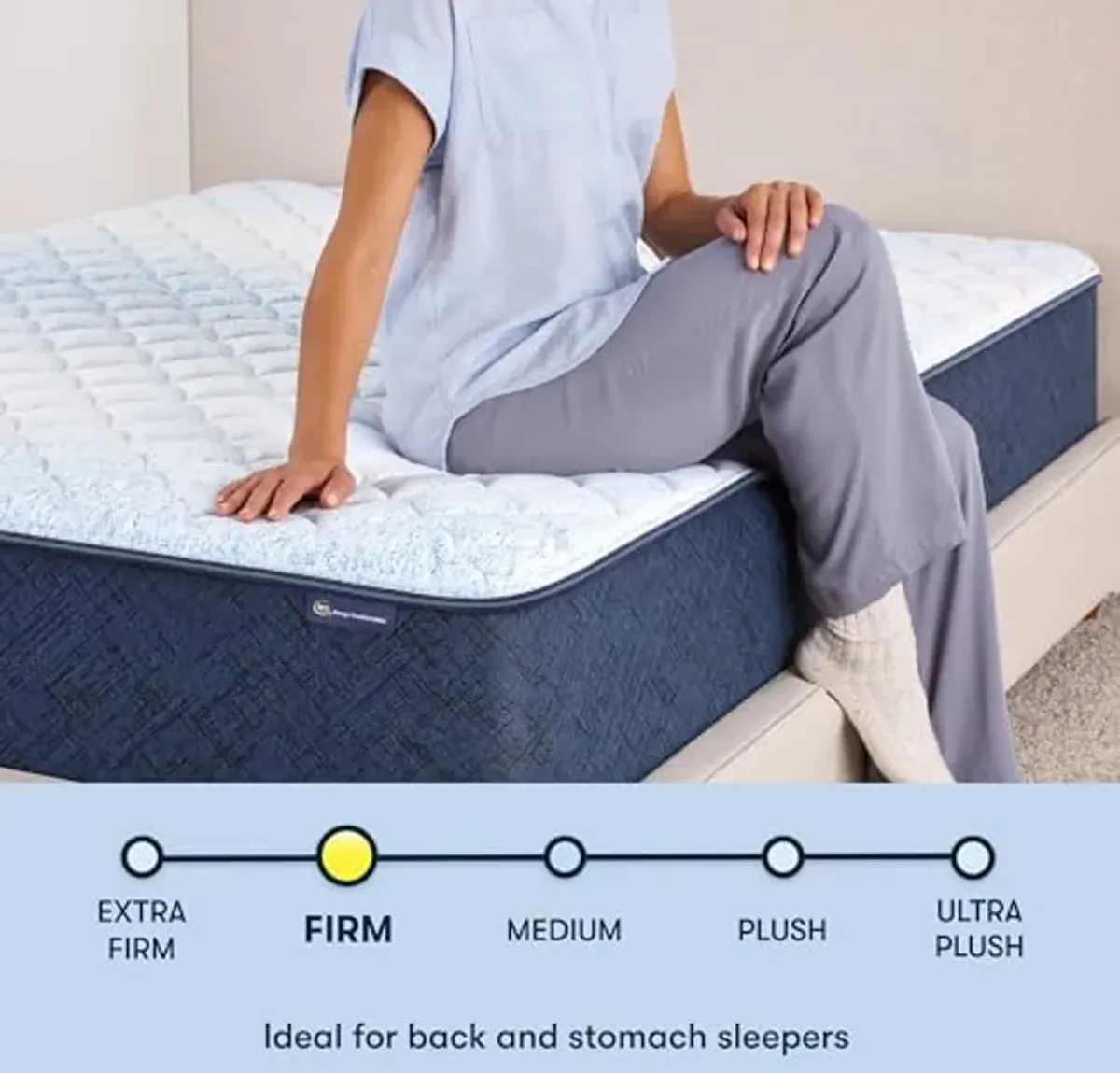 Serta 12 Inch Firm Gel Memory Foam Mattress, Zoned Cooling Pressure Relief, Twin Size, Bed-in-a-Box, 100-Night Trial, Fiberglass Free, CertiPUR-US Certified, Assembled in USA - Sleeptrue