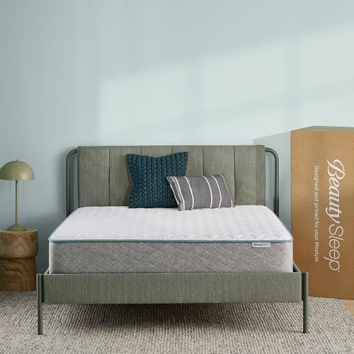 Beauty Sleep Midnight Slumber Firm 10" Twin Foam Mattress in a Box, Cooling, Breathable, and Pressure Relieving - 100 Night Trial, CertiPUR-US Certified and 10 Year Limited Warranty