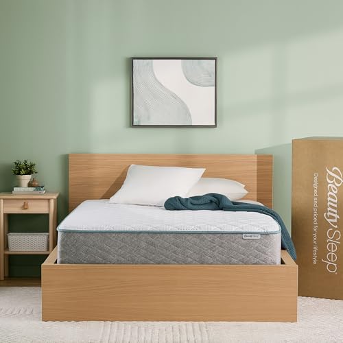 Beauty Sleep Midnight Slumber Medium 12" Full Hybrid Mattress in a Box, Cooling, Breathable, and Pressure Relieving - 100 Night Trial, CertiPUR-US Certified and 10 Year Limited Warranty