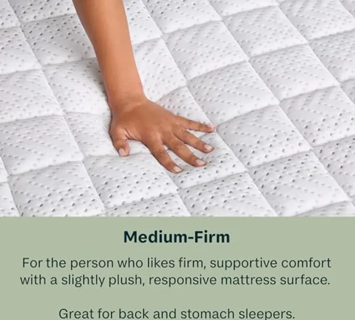 Beauty Sleep Midnight Slumber Medium Firm 10" Twin Hybrid Mattress in a Box, Cooling, Breathable, and Pressure Relieving - 100 Night Trial, CertiPUR-US Certified and 10 Year Limited Warranty