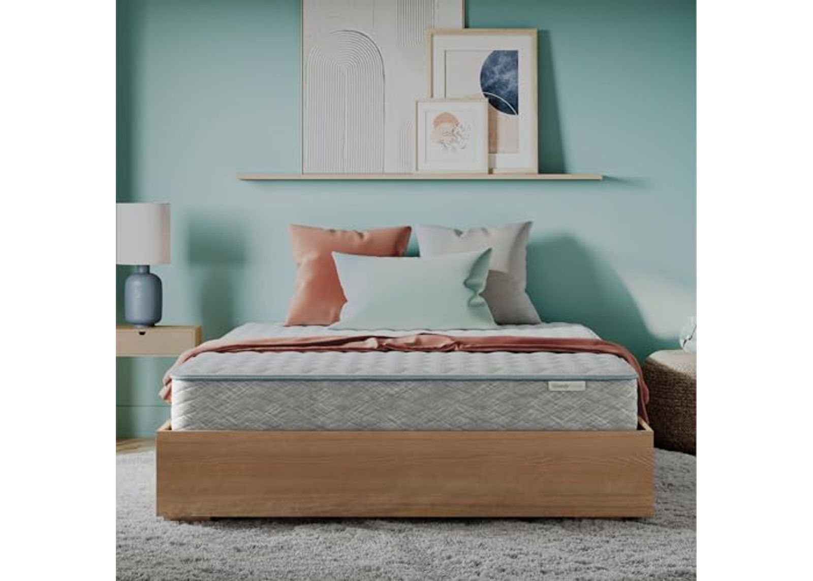 Beauty Sleep Midnight Slumber Medium Firm 10" Twin Hybrid Mattress in a Box, Cooling, Breathable, and Pressure Relieving - 100 Night Trial, CertiPUR-US Certified and 10 Year Limited Warranty