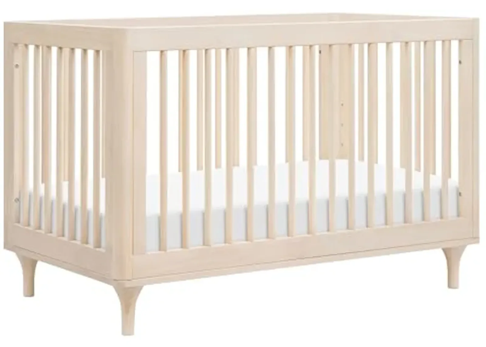 Babyletto Lolly 3-in-1 Convertible Crib with Toddler Bed Conversion Kit in Washed Natural, Greenguard Gold Certified