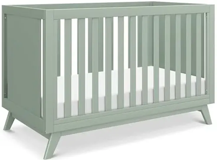 Davinci Otto 3-in-1 Convertible Crib in Light Sage, GREENGUARD Gold Certified