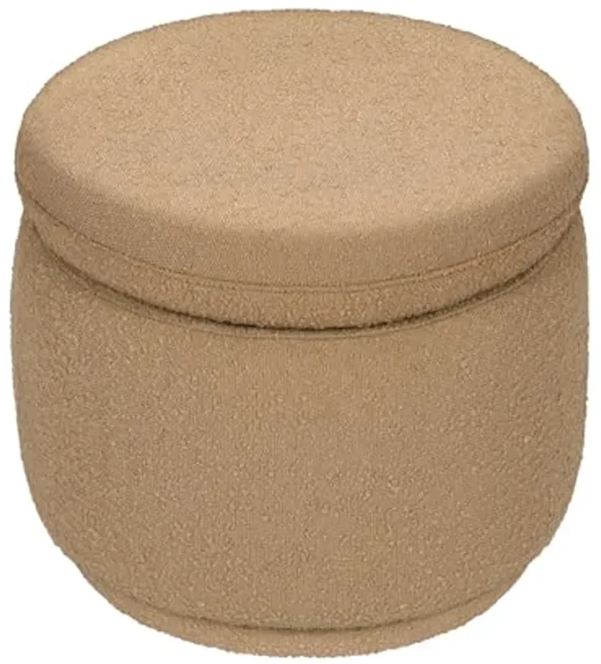 Babyletto Enoki Storage Ottoman in Sand Boucle, Greenguard Gold Certified