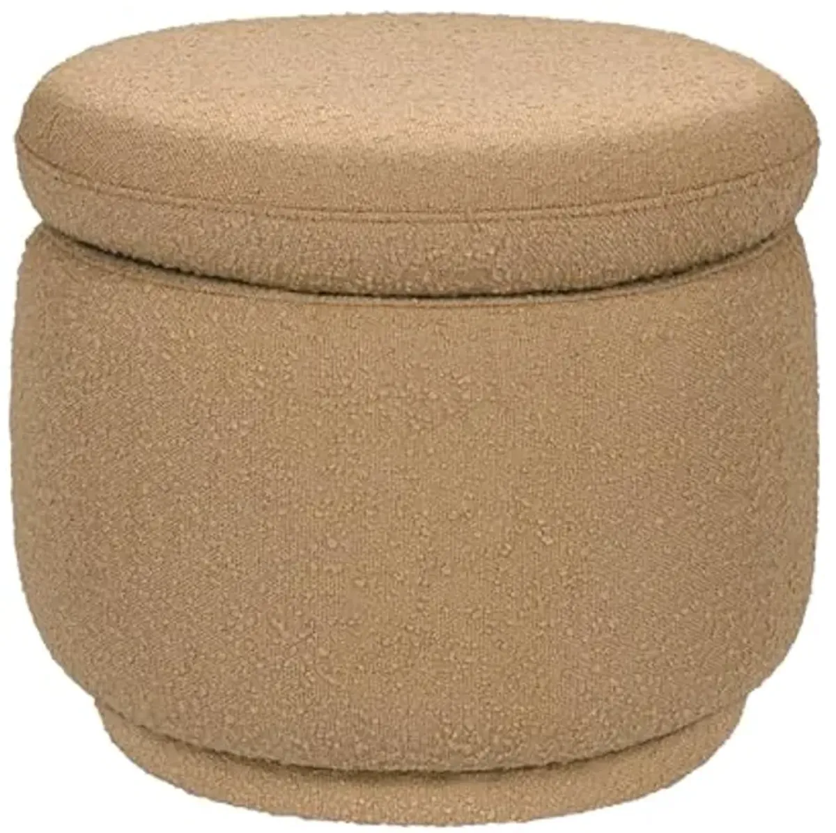 Babyletto Enoki Storage Ottoman in Sand Boucle, Greenguard Gold Certified