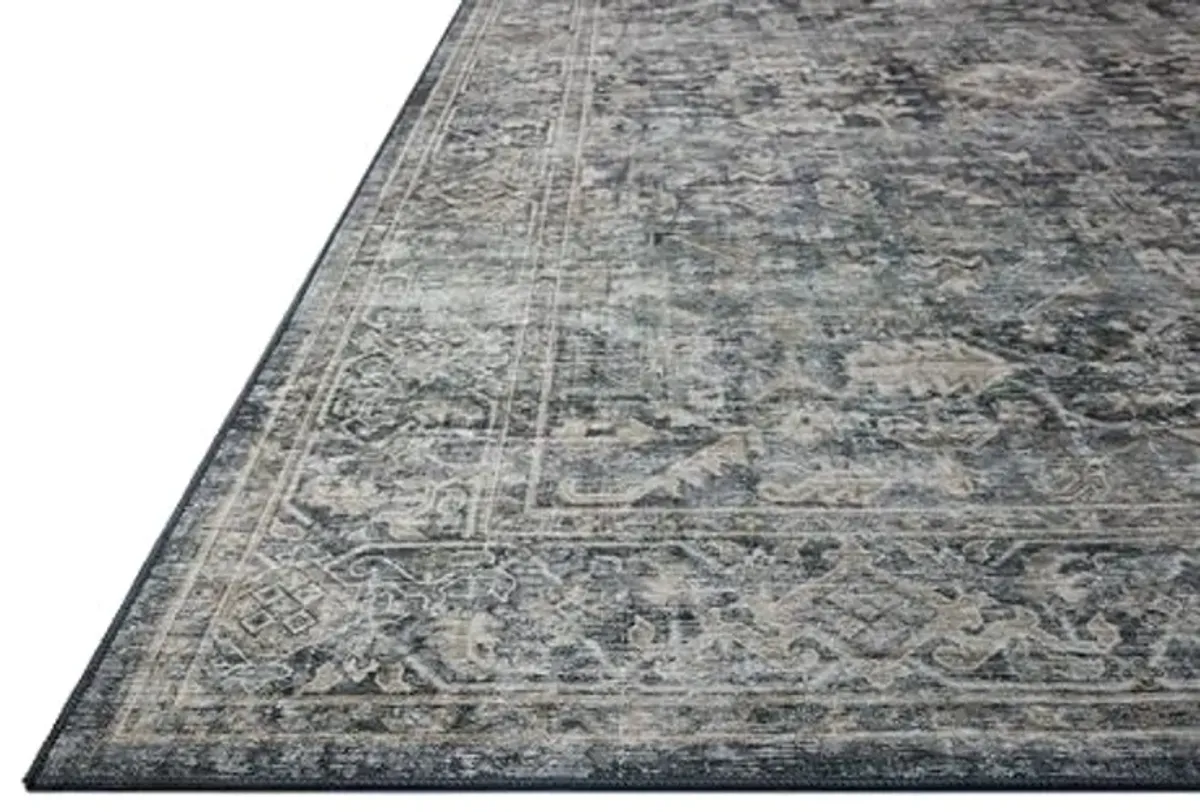 Loloi Amber Lewis Josie Collection JOS-01 Ocean/Natural 3'-6" x 5'-6" Accent Rug