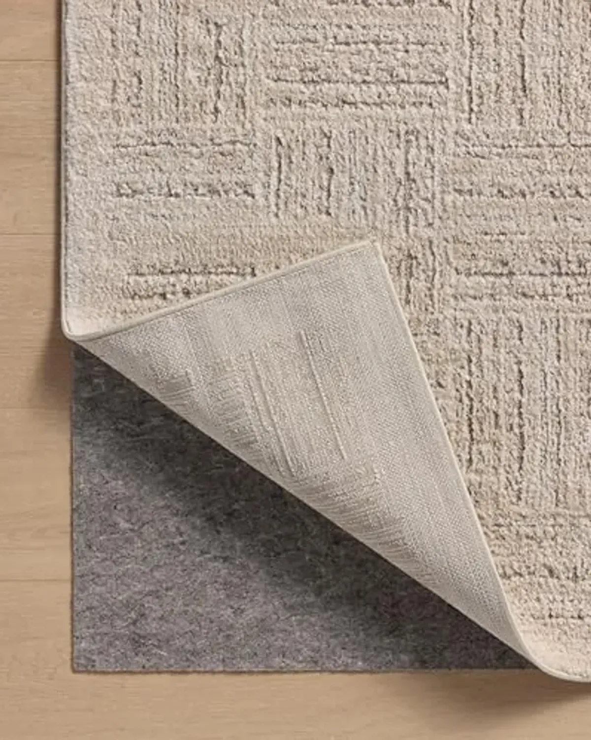 Loloi Amber Lewis Monty Collection MOT-01 Ivory/Taupe 7'-10" x 10', .50" Pile Height, Area Rug