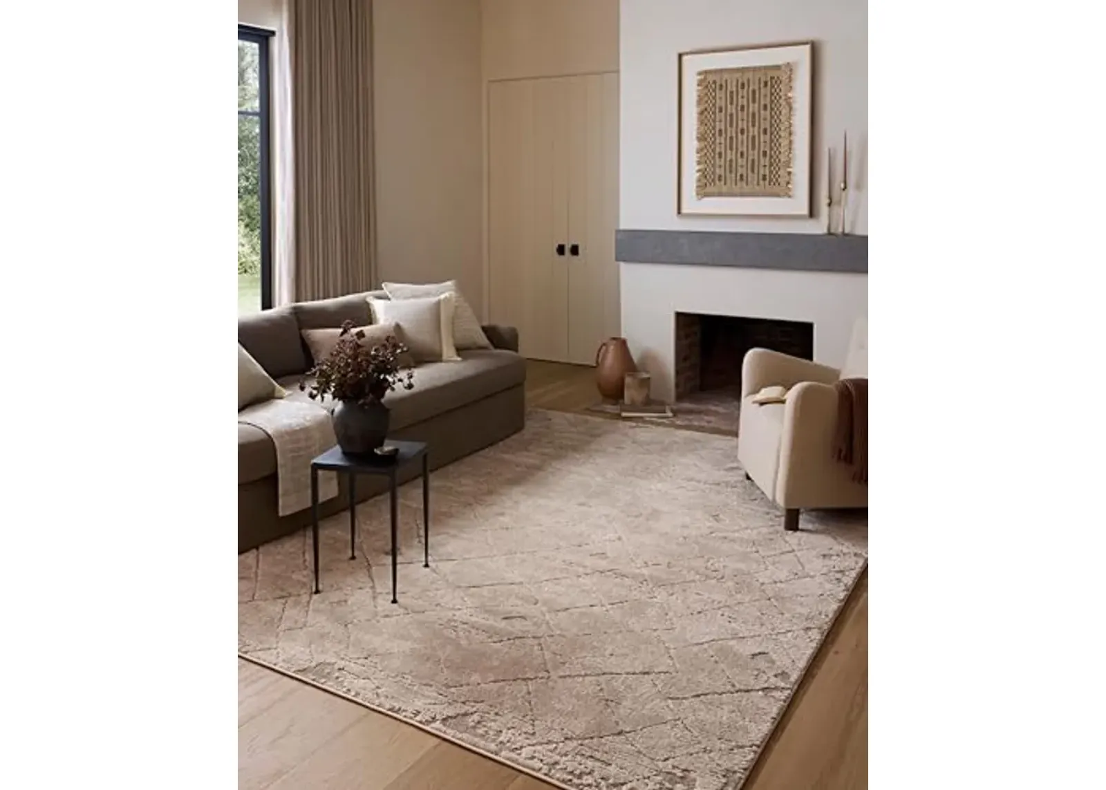 Loloi Amber Lewis Monty Collection MOT-05 Beige/Natural 11'-6" x 15', .50" Pile Height, Area Rug