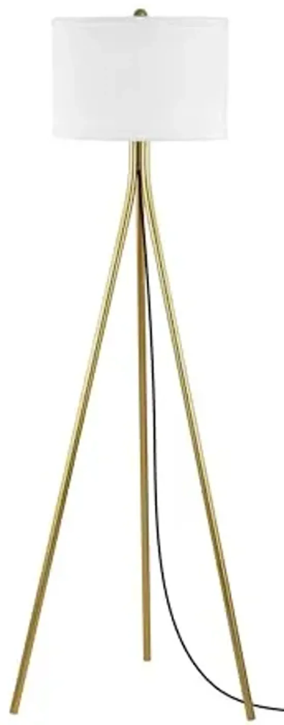SAFAVIEH Home Collection Galilea Gold 61-inch Tripod Floor Lamp (LED Bulb Included)