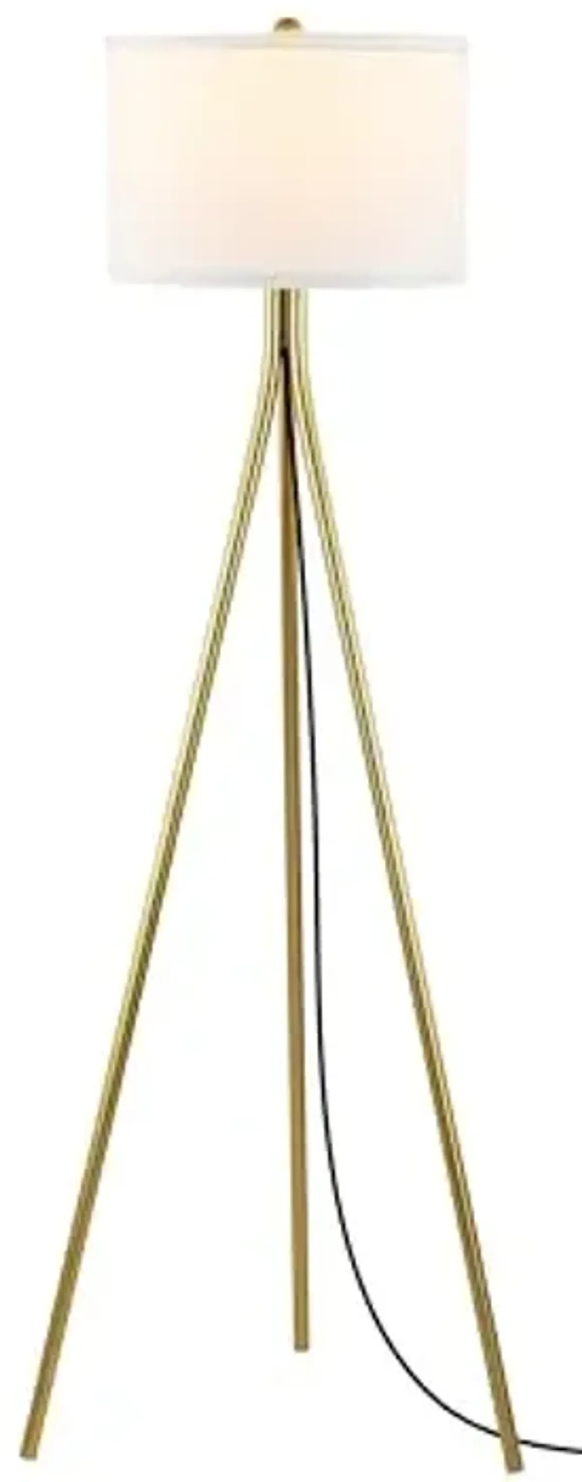 SAFAVIEH Home Collection Galilea Gold 61-inch Tripod Floor Lamp (LED Bulb Included)