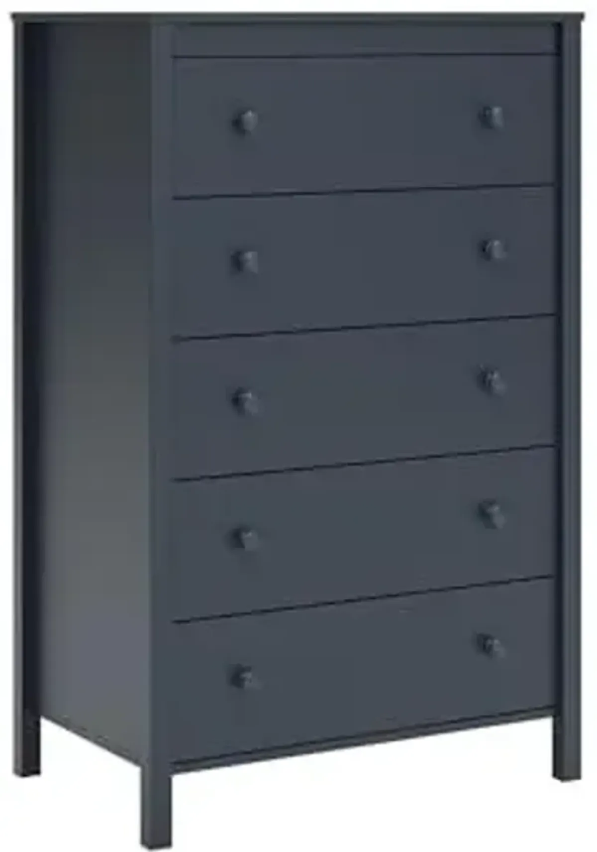 Signature Design by Ashley Simmenfort Vintage 5 Drawer Chest with Safety Stop, Blue