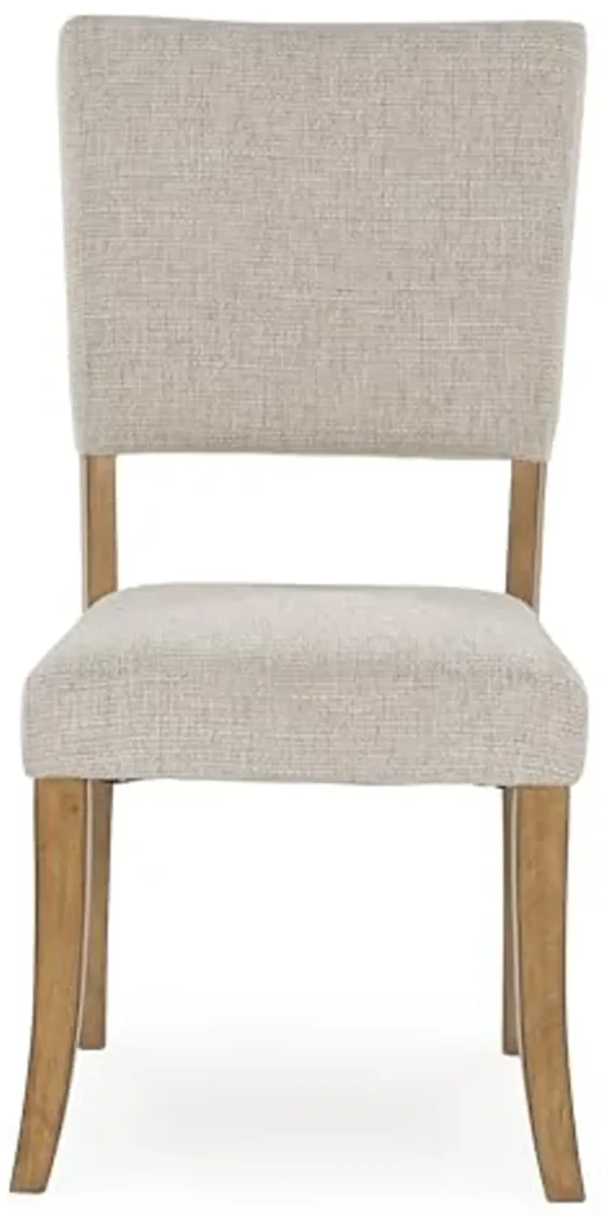 Signature Design by Ashley Rybergston Upholstered Dining Chairs with Adjustable Levelers, Set of 2, Light Brown