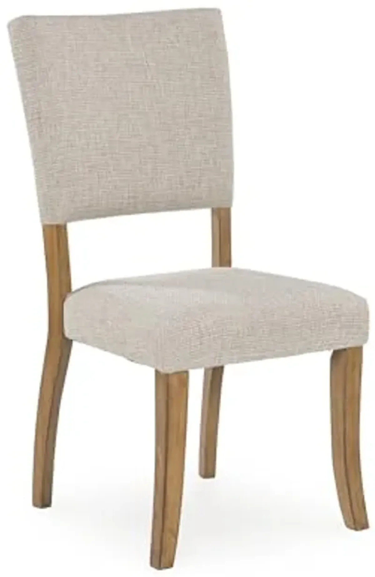 Signature Design by Ashley Rybergston Upholstered Dining Chairs with Adjustable Levelers, Set of 2, Light Brown