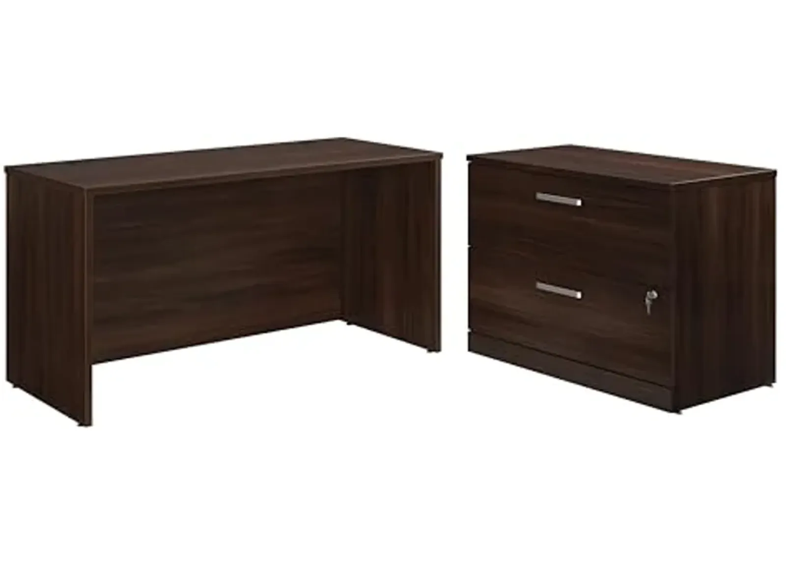 OfficeWorks by Sauder Affirm 60" Desk & Lateral File, Noble Elm Finish