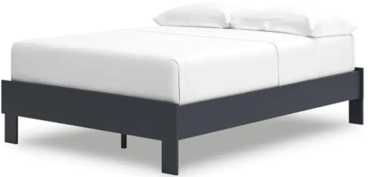 Signatue Design by Ashley Simmenfort Full Platform Bed, Navy Blue