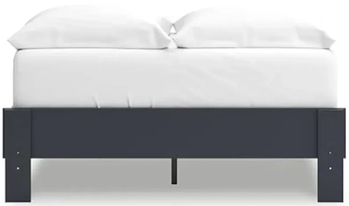 Signatue Design by Ashley Simmenfort Full Platform Bed, Navy Blue