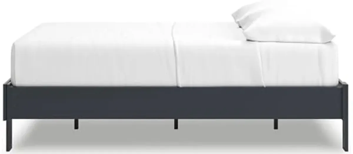 Signatue Design by Ashley Simmenfort Full Platform Bed, Navy Blue