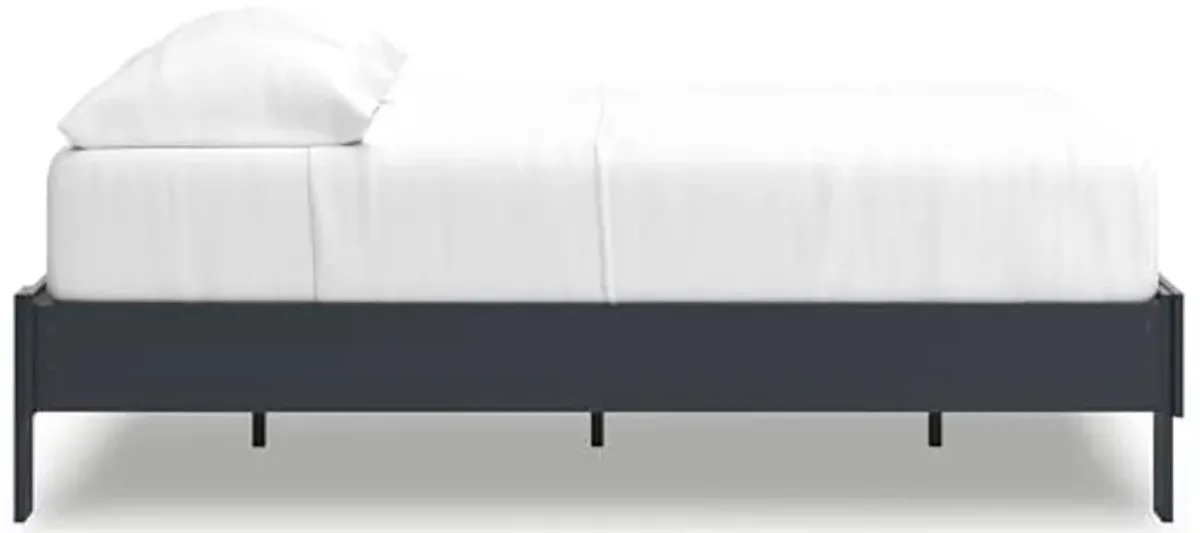 Signatue Design by Ashley Simmenfort Full Platform Bed, Navy Blue